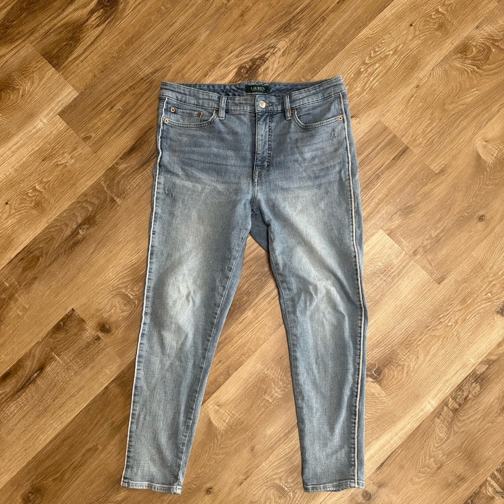 Lauren Ralph Lauren Women's Skinny Jeans - Light Blue Wash